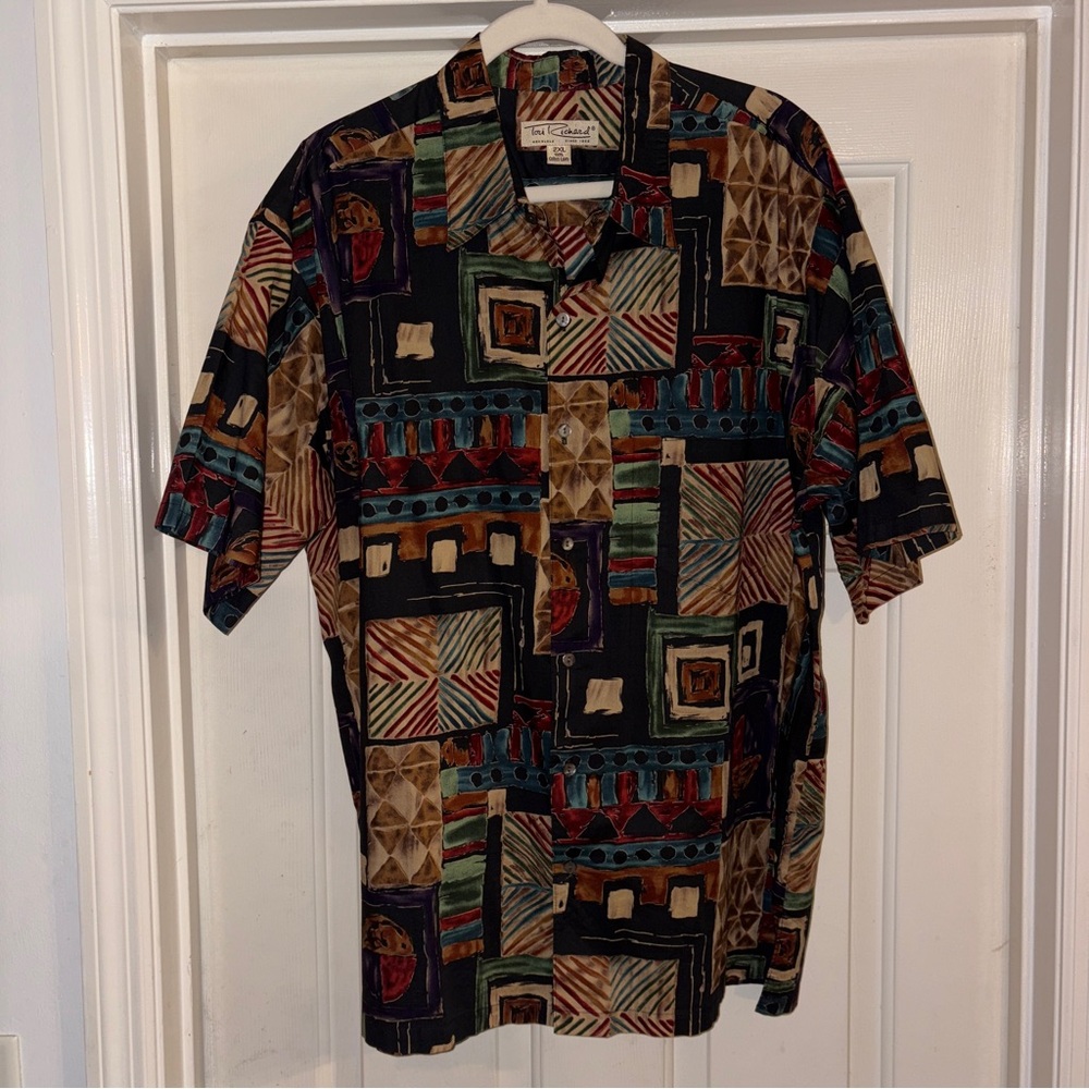 Tori Richard Hawaiian Aloha Shirt Button Down 100% Cotton Lawn
